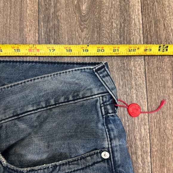 True Religion Jeans Men's 40x34 Blue Midnight Bootcut Billy Big T Flap Y2K 00s - Picture 8 of 12